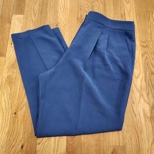 LAFAYETTE 148 Women's Size 16‎ Tapered Leg Trouser Pants blue Pleated NWT